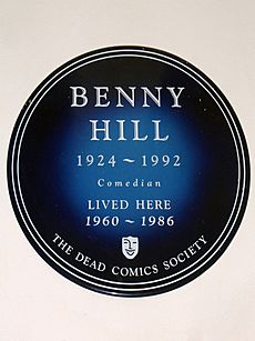 Benny Hill 1924-1992 Comedian lived here 1960-1986