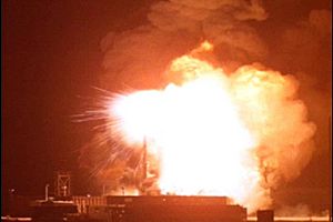 Bluegill Prime Thor Missile Explodes