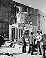 Bradbury in front of Kiwi B4-A reactor N6211910
