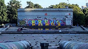 CHAZ-CHOP street art, George Floyd mural