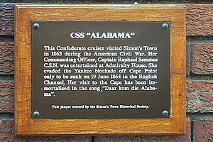 CSS Alabama plaque Simonstown