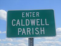 Caldwell Parish sign, LA, IMG 2755