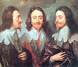 Charles I in three positions
