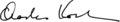 Charles Koch's Signature