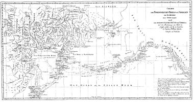 Charte des Nordöstlichen Theils von Sibirien des Eismeers des Ostoceans und der Nordwestlichen Küste von America