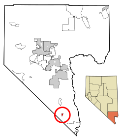 Location of Cal-Nev-Ari in Clark County, Nevada