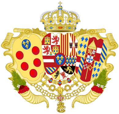 Coat of Arms of Infante Charles of Spain as Duke of Parma, Piacenza and Guastalla