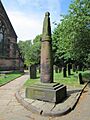 Cross, St Edward's Church. Leek