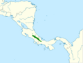 Cyanolyca argentigula map