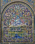 Decorative tile panel, Golestan palace, Tehran
