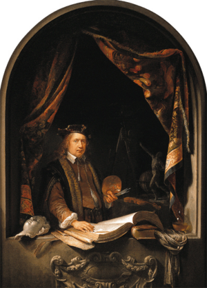 Dou, Gerard - Self-Portrait - c. 1665 no background.png