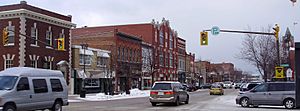 Downtown Collingwood in late December 2008