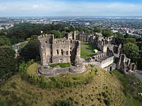 Dudley Castle, England, Aerial View