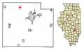 Effingham County Illinois Incorporated and Unincorporated areas Shumway Highlighted