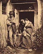 Elisabeth Jerichau Baumann with her son Harald Jerichau and Pietro Krohn c. 1873 by Pietro Boyesen