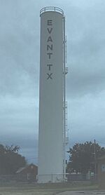 Evant Texas water tower