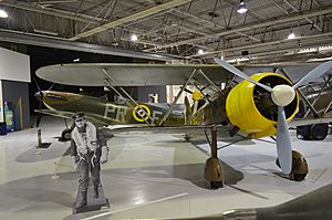 Fiat CR.42 at the RAF Museum