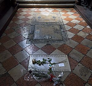 Frari (Venice) Cappella dei milanesi- tomb of Claudio Monteverdi