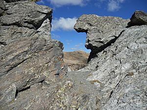 Gunsight Pass, Fossil Ridge Wilderness, Gunnison County, Colorado, USA 02