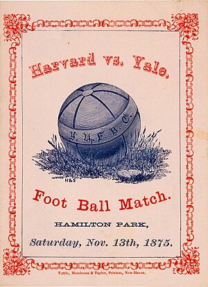Harvard vs yale program 1875