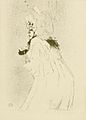 Henri de Toulouse-Lautrec Miss May Belfort saluant Litho