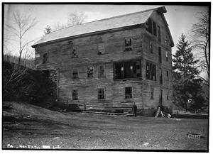 Historic American Buildings Survey, Stanley Jones, Photographer April 8, 1936 SOUTH VIEW OF EXTERIOR. - Elisha Atherton Coray Mill, Sutton's Creek, Exeter, Luzerne County, PA HABS PA,40-EXT.V,1-2