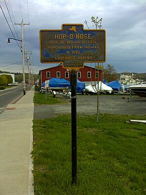 Historical marker Hop-O-Nose