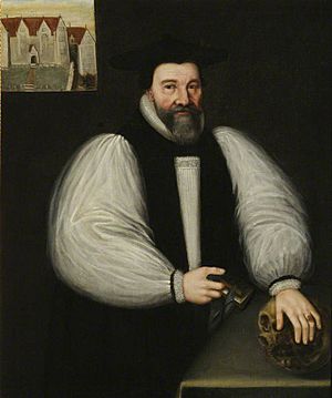 John Bancroft with a View of Cuddesdon Rectory, 17th century, University College