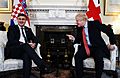 Johnson and PM Plenković at Downing Street