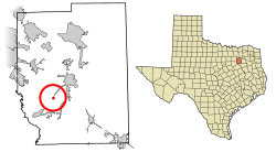 Location of Scurry in Kaufman County, Texas
