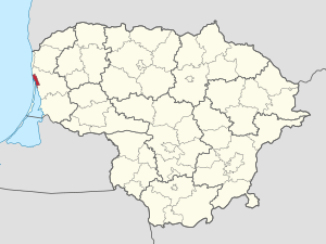 Location of Klaipėda