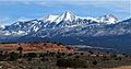 La Sal Mountains From U.S. Route 191 South of Moab, Utah