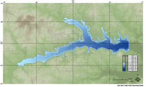 Lake Cypress Springs Topographical Map