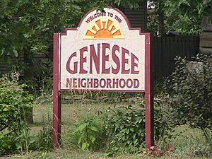 Lansing, Michigan Genesee Neighborhood sign 1
