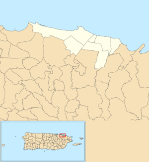 Loíza, Puerto Rico locator map