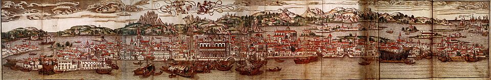 Map of Venice, 15th century