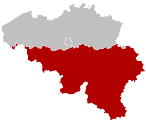 Map of Wallonia
