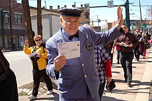 Mr. McFeely heads to post office
