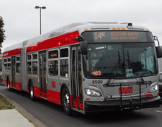 Muni 6500 on route 14R, August 2015