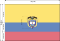 New Presidential flag of Colombia (construction sheet)