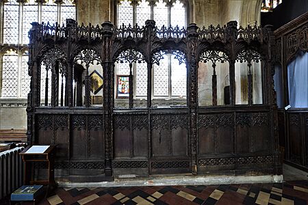 ParcloseScreen (entrance) ThomasSpring Died1523 LavenhamChurch Suffolk