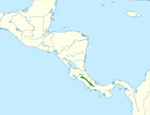 Pezopetes capitalis map.svg