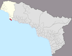 Location of Pitsunda