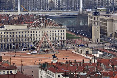 Place Bellecour à Lyon