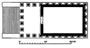 Plan of the Maison Carrée at Nîmes