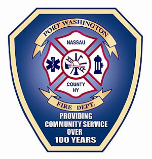 Port Washington Fire Department 100th Anniversary Logo