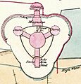 Sandgate Castle plan 1867 crop
