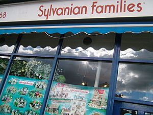 Shop Window of Sylvanian Families Store, London