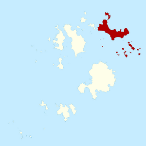 St Martin's Isles of Scilly UK parish locator map