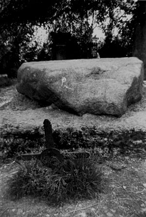 St Patrick's Grave Downpatrick - older photo